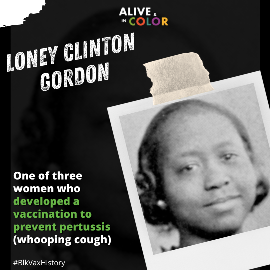 Black Vaccine History social media post with example text and photograph