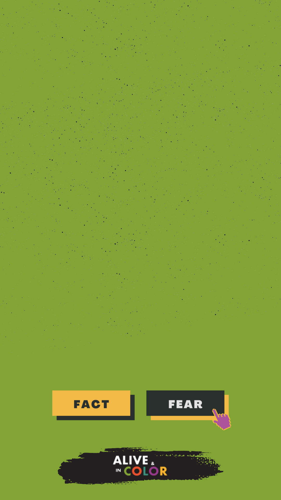 single frame social media template intended for countering fear-based misinformation