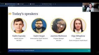 Webinar title slide: Authentically Involving Communities in Public Health Response Activities