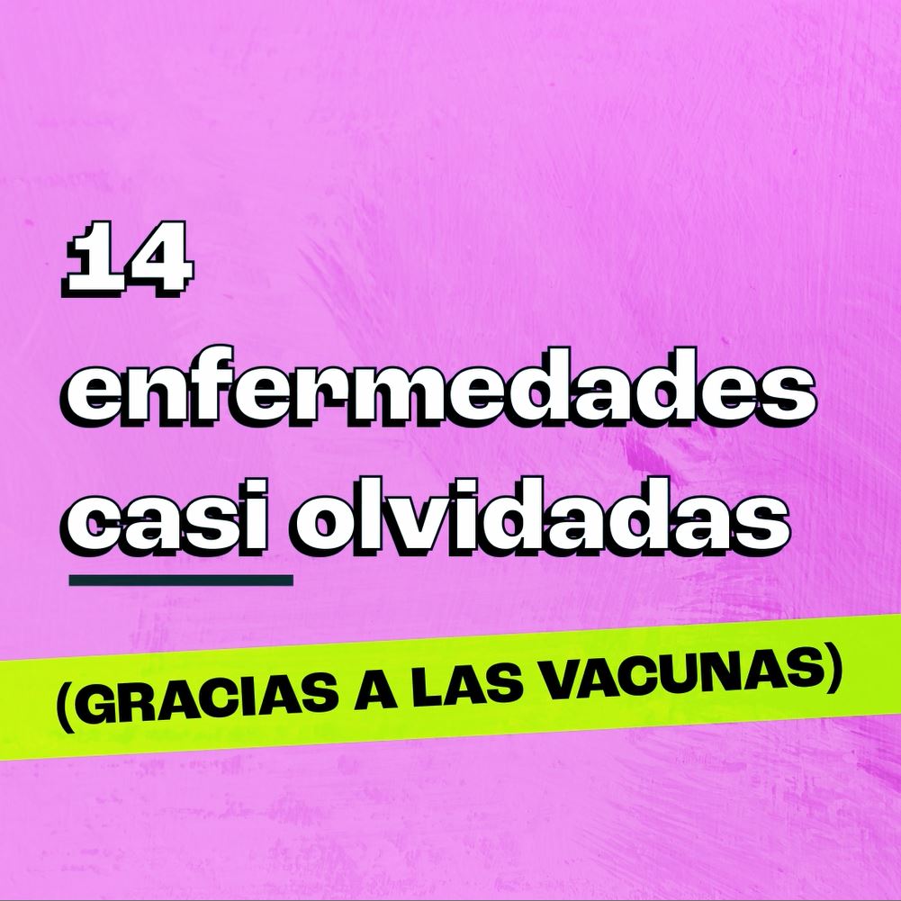 Text from video screenshot says 14 diseases you almost forgot about thanks to vaccines.