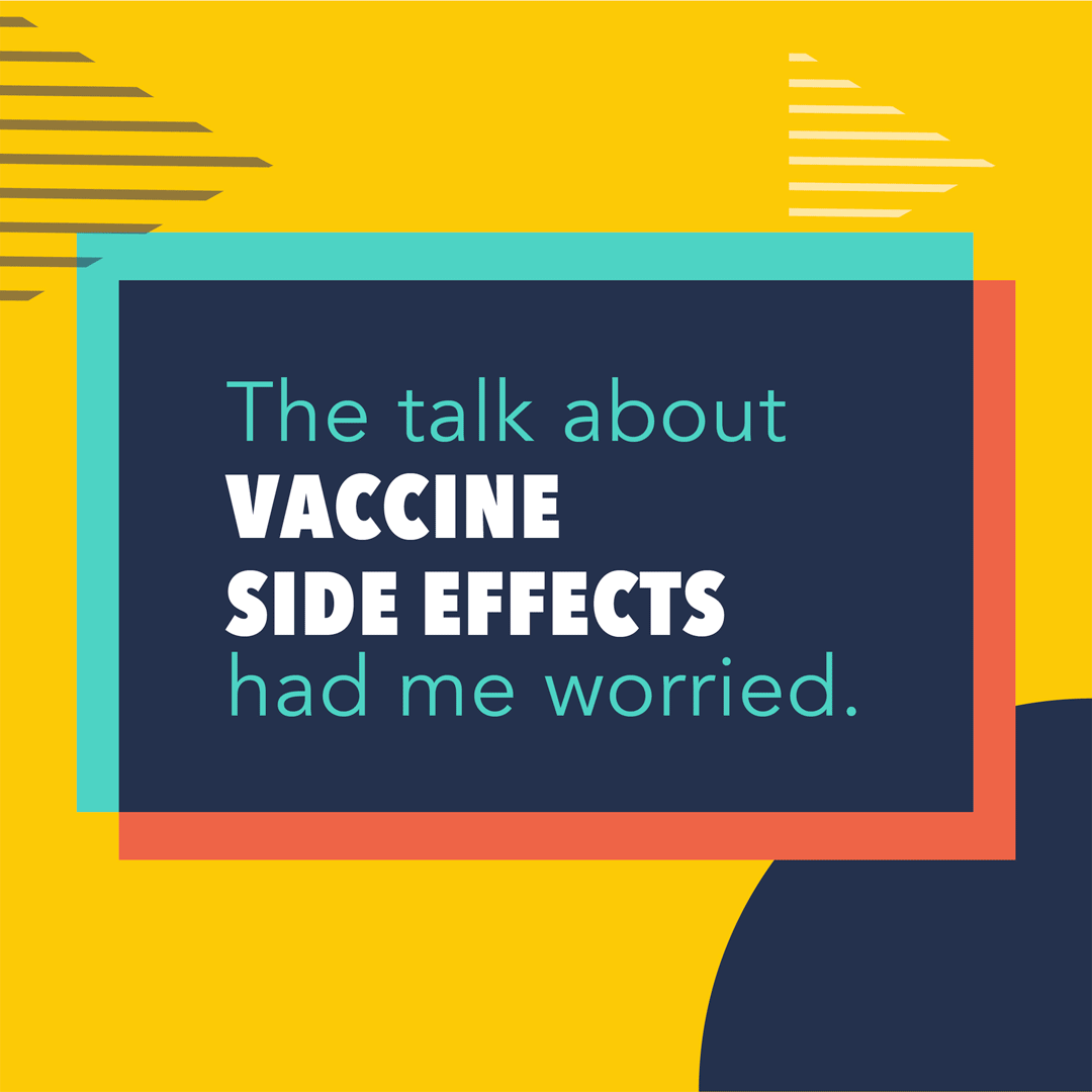 GIF displays images of a doctor and her patient - both people of color - in a consultation and a man of color, smiling alone giving a thumbs up.
