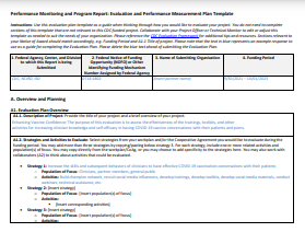Example of completed template