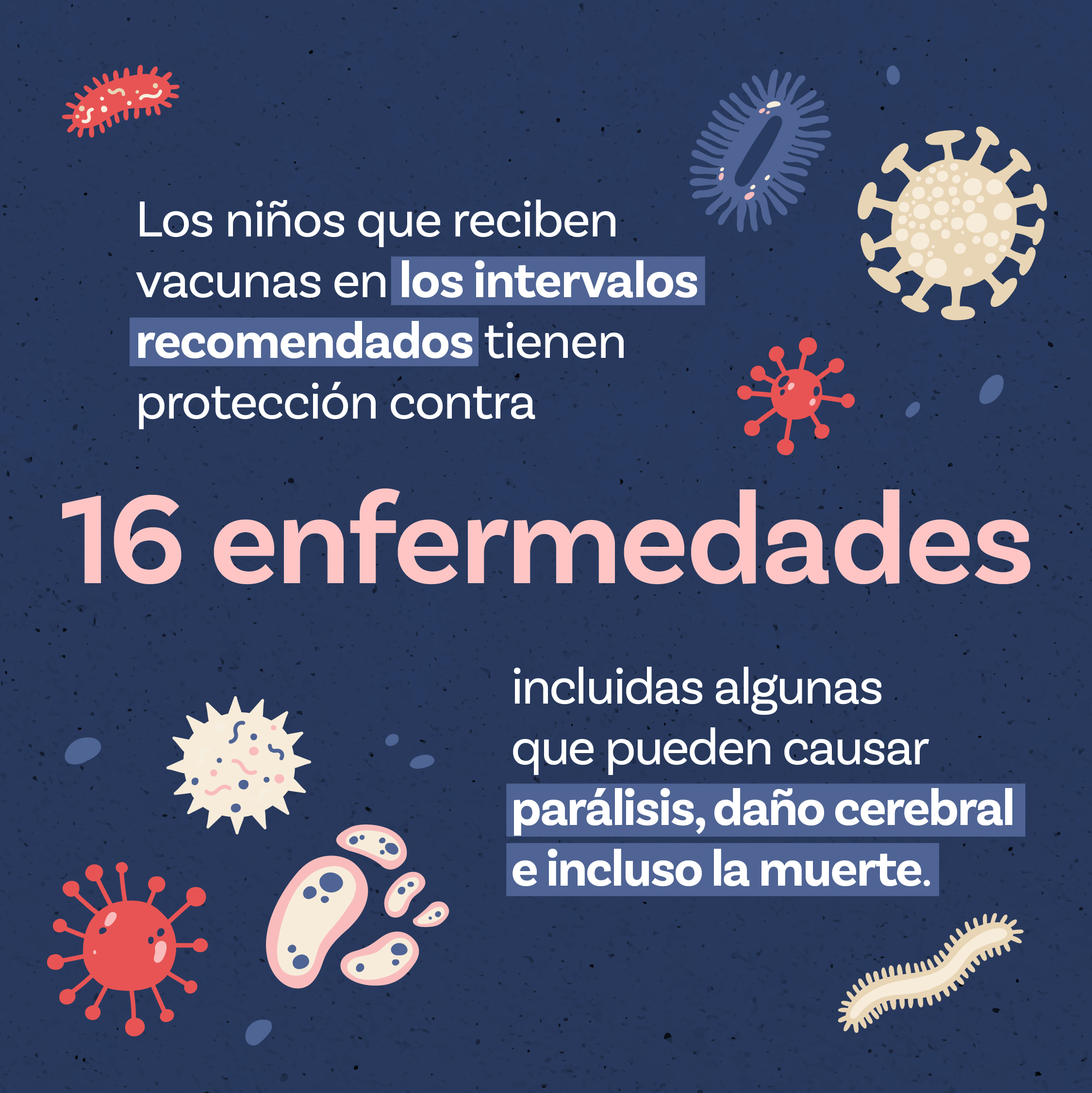 Graphic shows text surrounded by various illustrations of infectious diseases.