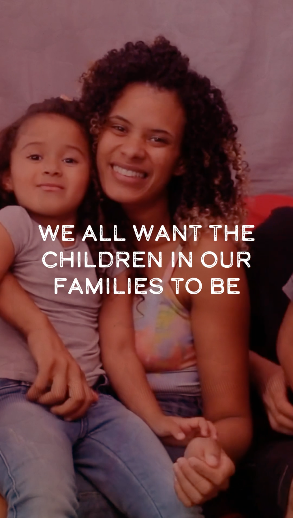 Video opens with warm scenes of children and families, paired with text: “We all want the children in our families to be loved, happy, and most importantly, healthy.” It ends with a message emphasizing the life-saving power of routine vaccines like MMR, flu, and Tdap.