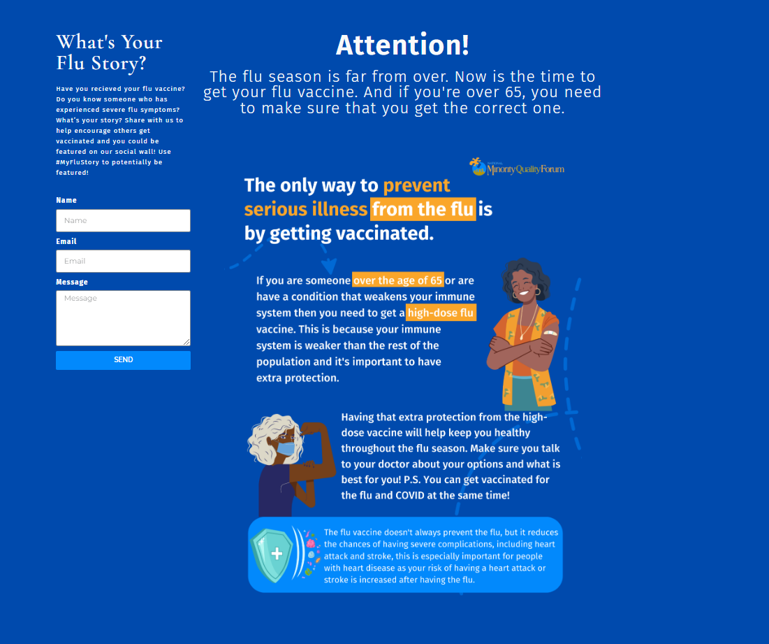 Cartoon illustration of a young Black woman with a bandage on her arm and an older black woman flexing her muscle 