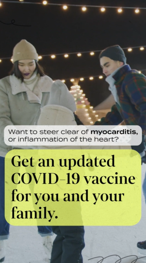 Asian woman and man ice skating with a child