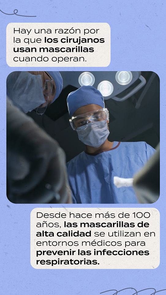 Video still shows surgeon in the operating room wearing a mask.