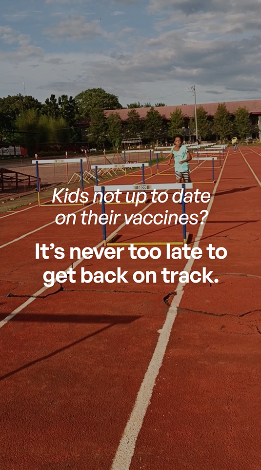 Video still shows a Black adolescent jumping hurdles on a track.