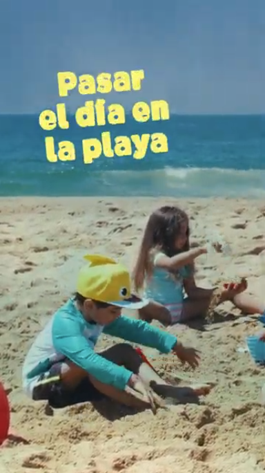 Video shows kids and adults enjoying summer activities before reminding people that summer plans are had to enjoy while sneezing and coughing and also reminds them that COVID-19 spikes are common in the summer