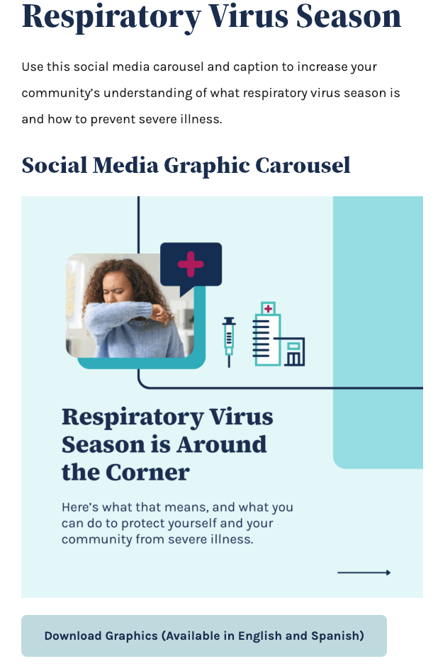 Social Graphics: Preparing for the 2025-26 Respiratory Virus Season