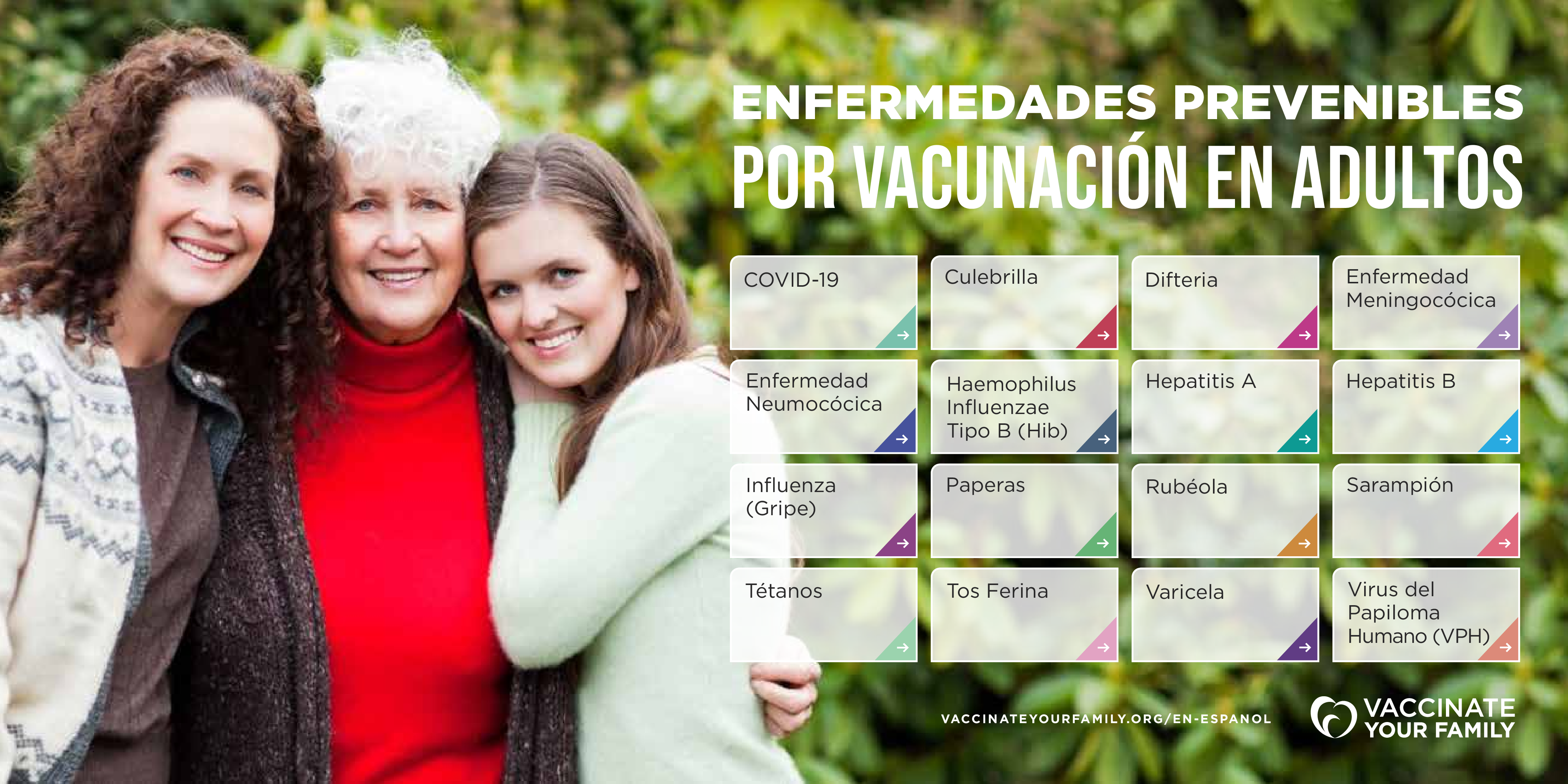 3 generations of women embrace and smile for a photo 