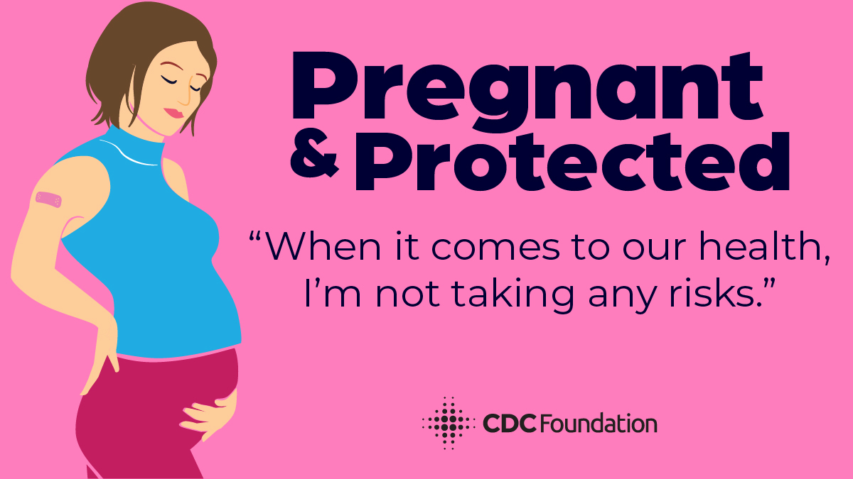 Illustration of a white woman turned to the side holding her pregnancy in one hand and supporting her lower back with the other.