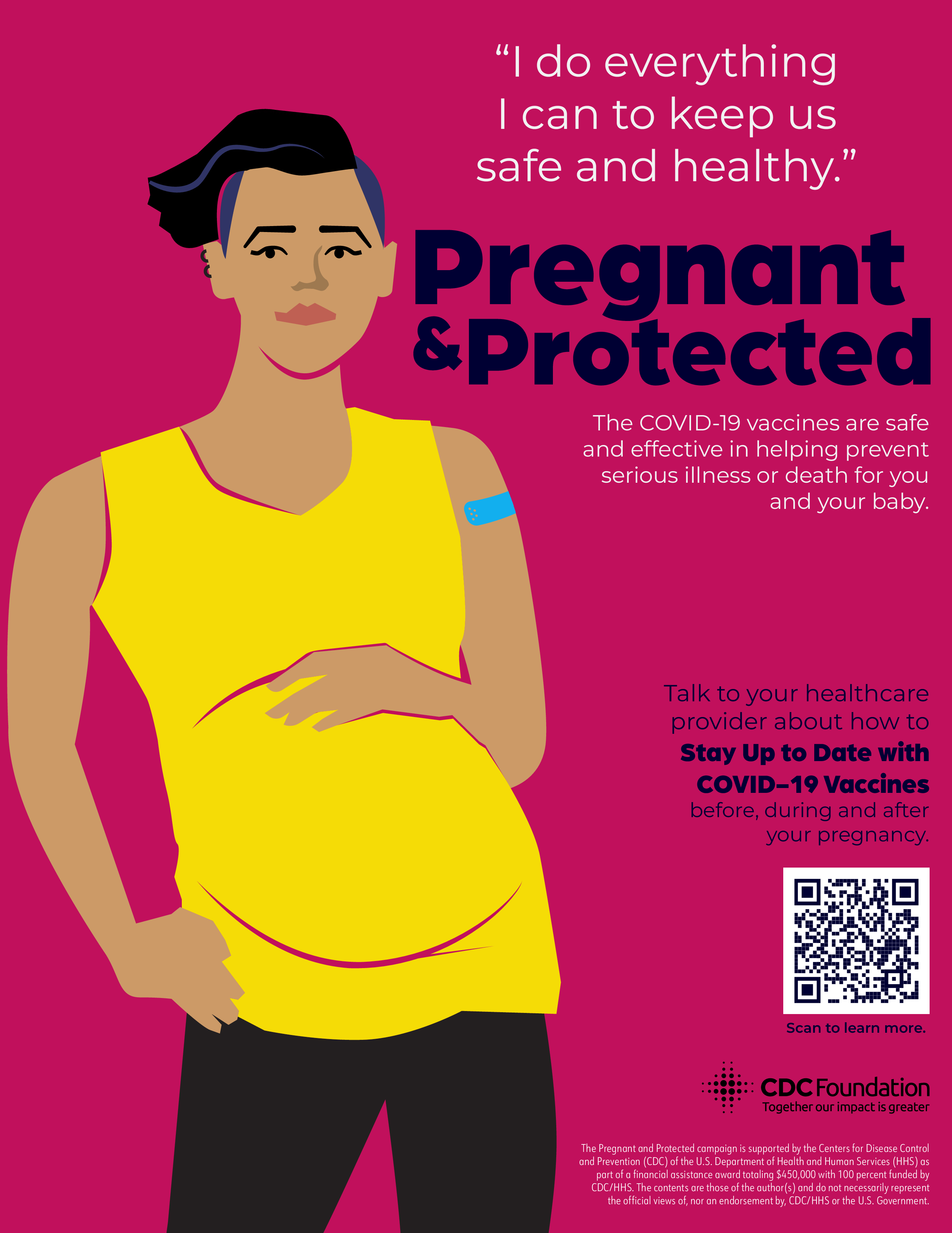 A nonbinary person holds their pregnancy